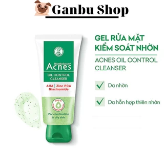 Gel Rửa Mặt Acnes Kiểm Soát Nhờn, Kháng Khuẩn Mụn AHA Oil Control Cleanser Gel