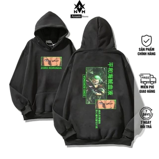 Áo Hoodie Nam Nữ ZORO 2 Vải Nỉ Ngoại Dầy Nón 2 Lớp Tay Bo Gân, Anam Store