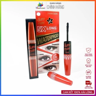 Mascara làm dài lông mi 2 đầu Sivanna Super Model 5X Long Waterproof HF893