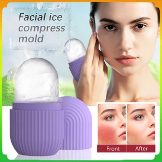 Mặt lăn đá Con lăn Mặt lăn xoa bóp Dụng cụ chăm sóc da mặt Ice Face Roller Eye tái sử dụng Làm đẹp Ice facial Contour Roller Chăm sóc da mặt Thanh Silicone Khuôn mặt Máy mát xa mặt