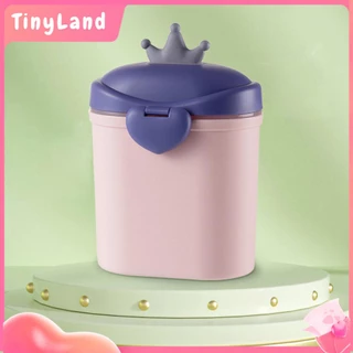 TinyLand Hộp Đựng Sữa Bột Cho Bé Di Động Cartoon Crown Đồ Ăn Vặt Trái Cây Hai Lớp Dung Tích Lớn cmman