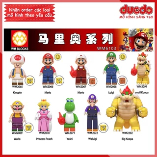 Minifigures nhân vật Super Mario Bros siêu đẹp - Đồ chơi Lắp ghép Xếp hình Mô hình Mini WM WM6103