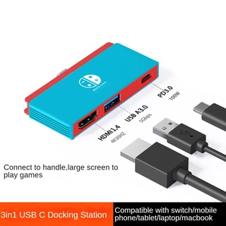 Dock Sạc Chuyển Đổi 3 Trong 1 USB c Sang HDMI 4k PD USB3.0 NS HD 4k TV / Điện Thoại Di Động / Máy Tính Bảng