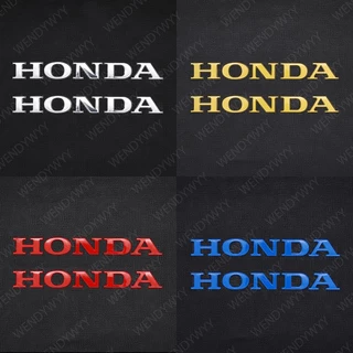 Bộ 2 Miếng Dán Logo 3D 15x1.8cm Màu Đỏ / Vàng Đen / Xanh Dương Độc Đáo Chống Thấm Nước Trang Trí Xe Mô Tô Honda BEAT Vario