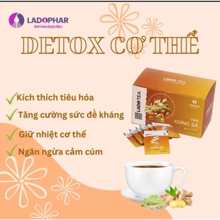 [HCM]Trà Gừng Sả Ladophar giữ ấm cơ thể. tốt cho sức khoẻ. Giao Hàng 2 giờ.