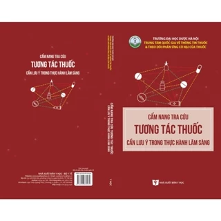 Sách - Cẩm Nang Tra Cứu Tương Tác thuốc