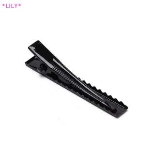 Lily 100 cái kẹp tóc màu đen kẹp tóc Cá Sấu một ngạnh kẹp tóc cài đặt trống uuu