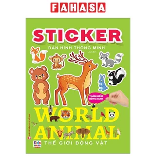 Sách Sticker Dán Hình Thông Minh - Thế Giới Động Vật - Thám Hiểm Rừng Xanh