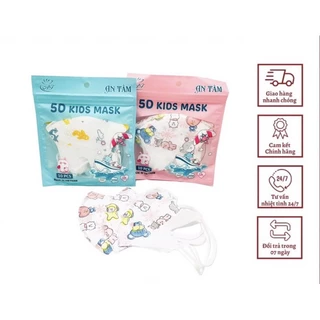 Khẩu Trang 5D Kids BÉ TRAI, BÉ GÁI Mask Anh Tâm Họa Tiết