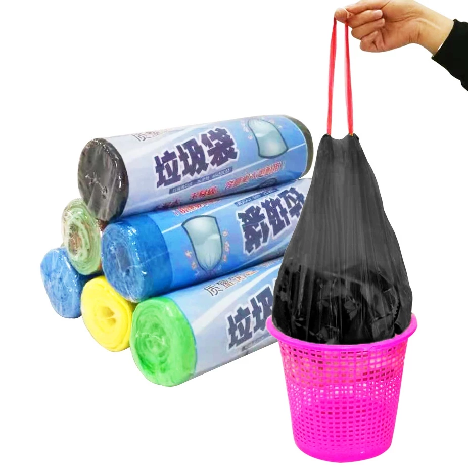 Túi Đựng Rác Tự Phân Huỷ Có Dây Rút - 45x50 cm - 15 túi/cuộn - Tiện Dụng Sạch Sẽ Thông Minh [ Hỏa Tốc HCM ]