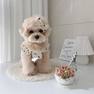 Thú Cưng Mùa Hè Tươi Dễ Thương Chấm Bi Váy Chó Mèo Bichon Teddy Schnauzer Pomeranian Maltese