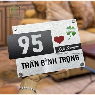 [Giá hủy diệt] [Ảnh thật] BẢNG, BIỂN SỐ NHÀ, Alcorest in UV nội dung, ngoài trời BSN-PMV276.1