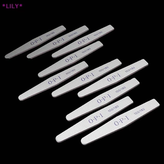 Lily 10 cái/bộ kim cương Nail File Nail đánh bóng Nail Remover đánh bóng Dải Nail File uuu