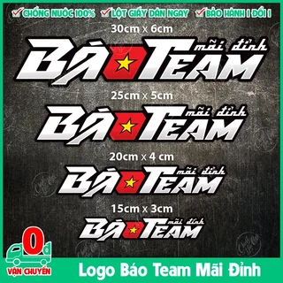 Combo 2 tem xe BÁO TEAM mãi đỉnh sticker decal south vietnam scooter team svst hội nhóm xe tay gas dán trang trí xe máy