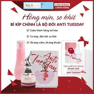 (Mới 2023) Combo Dung Dịch Vệ Sinh SAYNO TUESDAY & Nước Hoa Xịt, Serum dưỡng ANTI TUESDAY NLS Cho "Cô Bé" Thơm Hồng