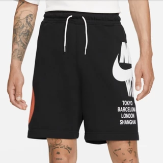 [Sẵn sàng] Quần short nam Nike Móc lớn LOGO Thể thao Quần short dáng rộng thông thường DA0646