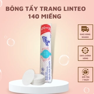 Bông Tẩy Trang LINTEO Cộng Hòa Séc. Túi 140 Miếng, Chính Hãng. 100% Bông Tự Nhiên, mềm mịn - Loki Care