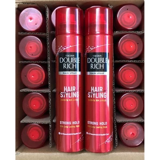 Gel Giữ Nếp Tóc Double Rich Dạng Xịt Giữ Tóc Cố Định Hair Spray Strong Hold 170ml