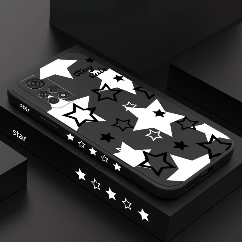 Ốp Điện Thoại Dẻo Họa Tiết Ngôi Sao Lấp Lánh Thời Trang Cho Xiaomi Redmi Note 11 12 13 Pro Plus 11S 10 Pro Poco F5 X3 X4 X5 Pro