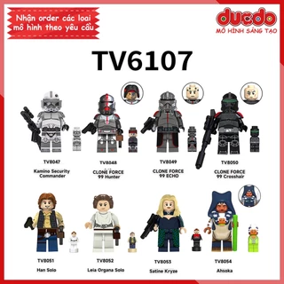 Minifigures nhân vật Chiến tranh giữa các vì sao - Đồ chơi Lắp ghép Xếp hình Mini Mô hình TV6107