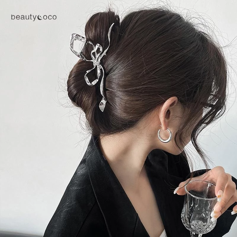 beautycoco🍊Kẹp Tóc Nơ Vintange Bằng Hợp Kim Cá Tính Ngọt Ngào Cho Nữ