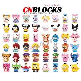 DISNEY SANRIO Bộ Đồ Chơi Ghép Hình 6 Trong 1 Tạo Hình Búp Bê Dễ Thương