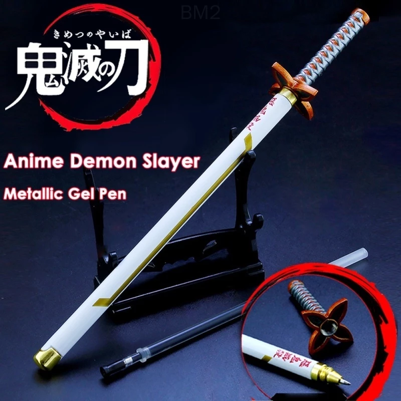 Bút Gel Mực Đen 0.5mm In Hình Anime Demon Slayer Nichirin Kimetsu No Yaiba Tanjirou 20CM