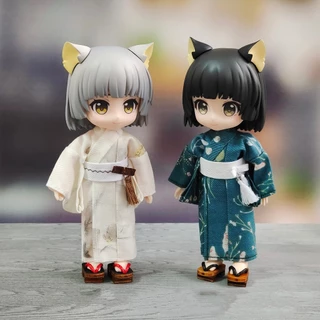 Mô Hình Búp Bê yukata Mặc kimono Cỡ 11 / 12 BJD BODY9 DDF Ufc YMY obitsu11