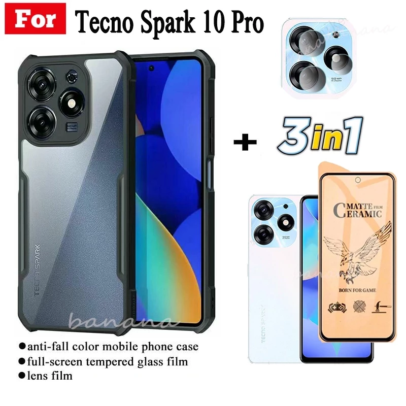 Ốp Điện Thoại Chống Sốc 3 Trong 1 Cho Tecno Spark 10 Pro