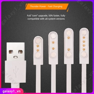 Bộ Sạc Đồng Hồ Thông Minh Đa Năng Cáp Sạc Nam Châm 2 Pin 4 Chân Cáp Sạc USB Cho Đồng Hồ Trẻ Em Q12 60CM (galaxy1)