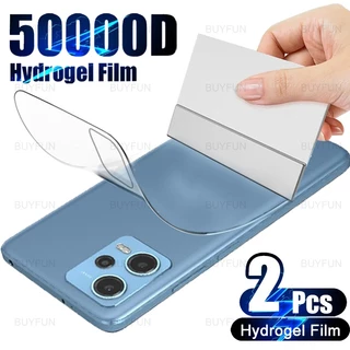 2 Miếng Full Cover Bảo Vệ Màn Hình Mặt Sau Hydrogel Mềm Phim Cho Xiaomi Poco F6 F5 X5 M6 X6 Pro 5G 4G poko X 6 M F 6f 24069PC21G