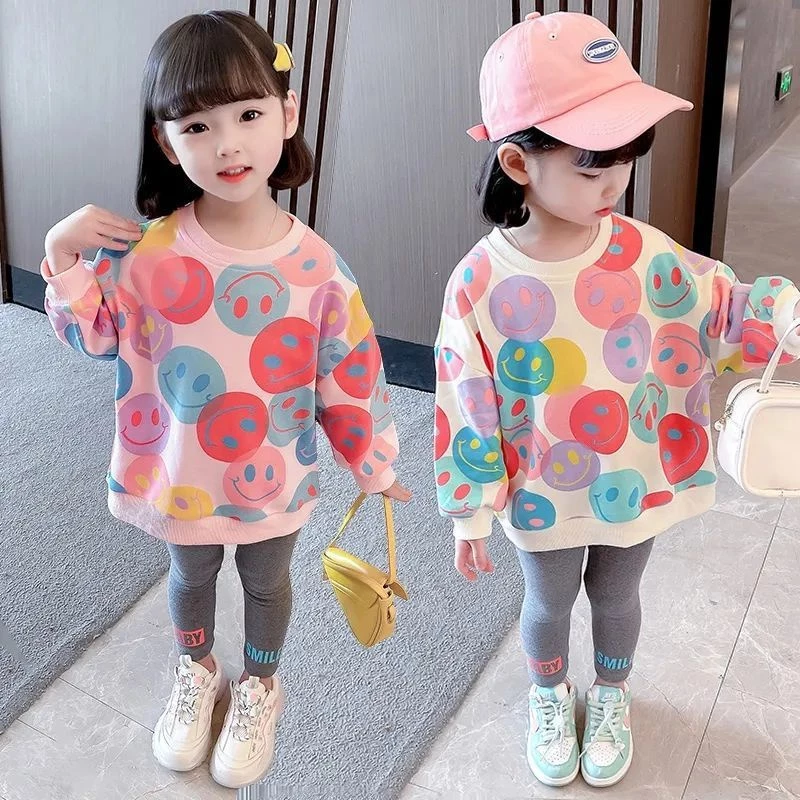 Áo sweater Phong Cách Hàn Quốc Thời Trang Mùa Thu Cho Bé Gái