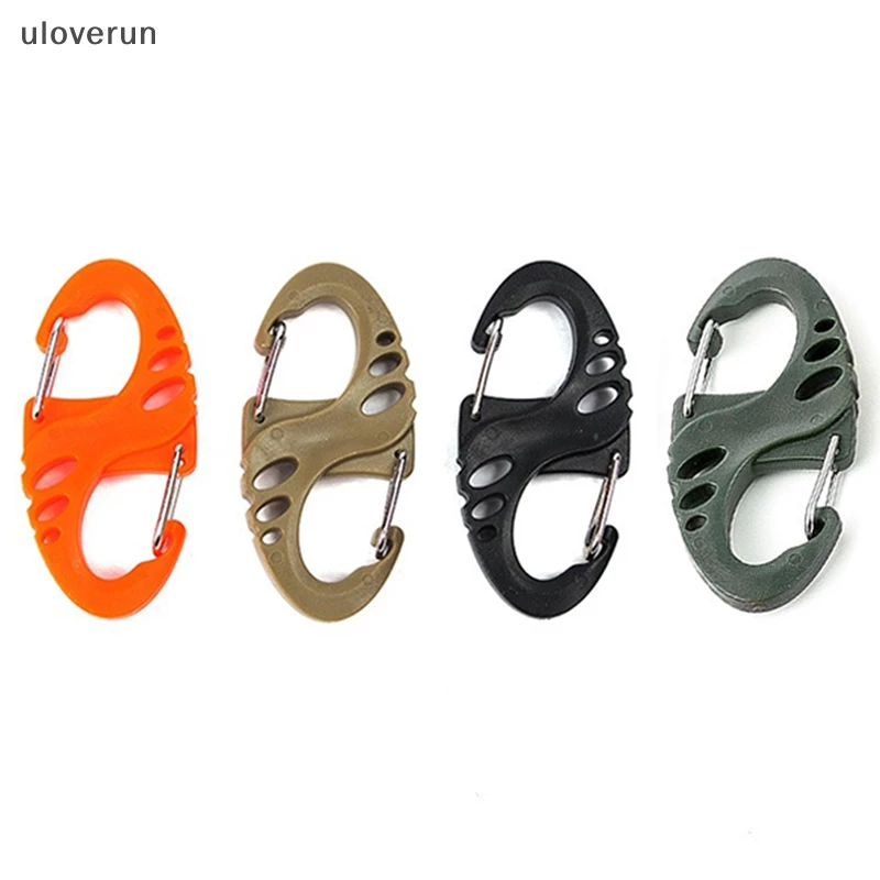 Uloverun 1 gói nút chụp hình carabiner s đầy màu sắc cho móc chìa khóa cắm trại ngoài trời vn