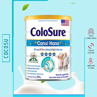 Sữa canxi cho người già giúp bổ sung dinh dưỡng tổ yến ngăn ngừa loãng xương Colosure Canxi Nano 900g