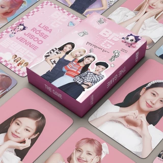 55pcs/box BLACK-PINK BPTG Photocards THE GAME Album JENNIE JISOO LISA ROSE Lomo Cards Black Pink Kpop Postcards Collection Series Kpopfan store