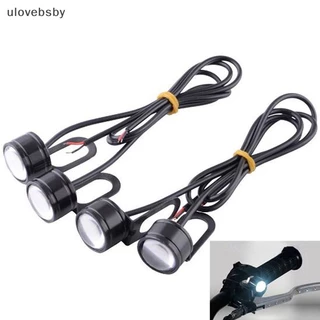 Bộ 2 Đèn LED 3 Bóng 12V Mắt Đại Bàng Trang Trí Gương Chiếu Hậu Xe Máy ulovebsby