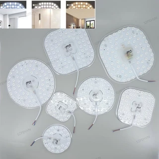 Bảng Đèn LED Tròn / Vuông 36W 24W 12W SMD2835 chips AC 220V Gắn Trần Nhà Trang Trí