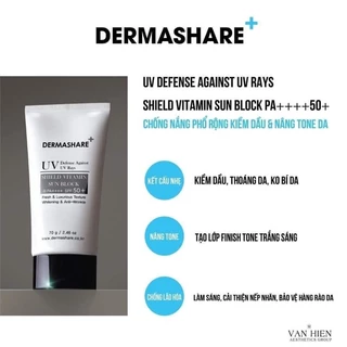 Kem Chống Nắng Dermashare UV Shield Vitamin Sun Block PA++++ Spf 50+