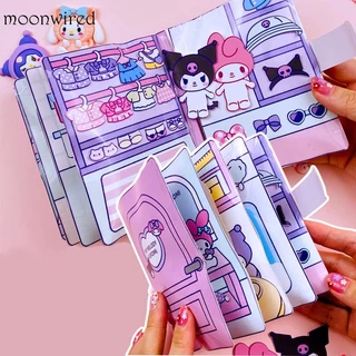 SANRIO Sách Giấy Búp Bê Hình Cinnamoroll Kuromi Melody Dễ Thương