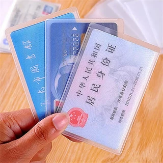 Trong Suốt Mờ Thẻ ID Đựng Thẻ Bảo Vệ PVC Mờ Trong Suốt Thẻ Tín Dụng Trong Suốt Mờ Trong Suốt Đựng Thẻ Chứng Minh Thư Hộp Đựng Bưu Thiếp Túi Bảo Quản