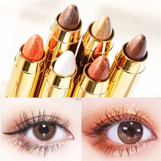 Mking Pretty Highlight Eye Shadow Pen Brightening Magic Dễ tô màu Natural Double Eye Shadow Stick Chống thấm nước Chống nở Dụng cụ trang điểm lâu dài