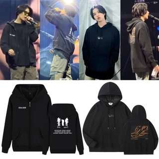 Kpop Bangtan Boys SUGA Agust D-DAY Nam / Nữ Áo Hoodie Thiết Kế Viện Trợ Quần Áo Cùng Áo Unisex Dạo Phố Áo Khoác Áo Khoác Áo Top