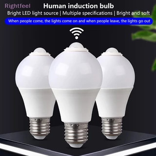 Bóng Đèn LED E27 PIR Cảm Biến Chuyển Động 5W 9W 15W Mới