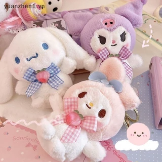 Móc Khóa Hình Búp Bê Thỏ Kuromi Melody Cinnamoroll Nhồi Bông Đáng Yêu