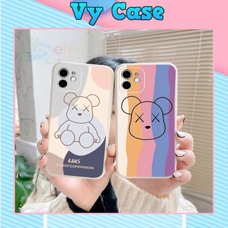 Ốp lưng iphone cạnh vuông giả 14 kaws màu 6 5s/6/6plus/6s/6splus/7/7plus/8/8plus/x/xr/xs/11/12/pro/promax/13/14Promax