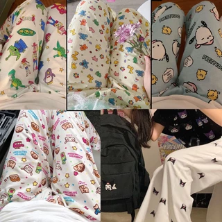 Disney toy story sanrios pochacco kuromi fashions cartoon in casual pyjama pants girl summer cute cartoon home pants quần ống thẳng quần chống muỗi