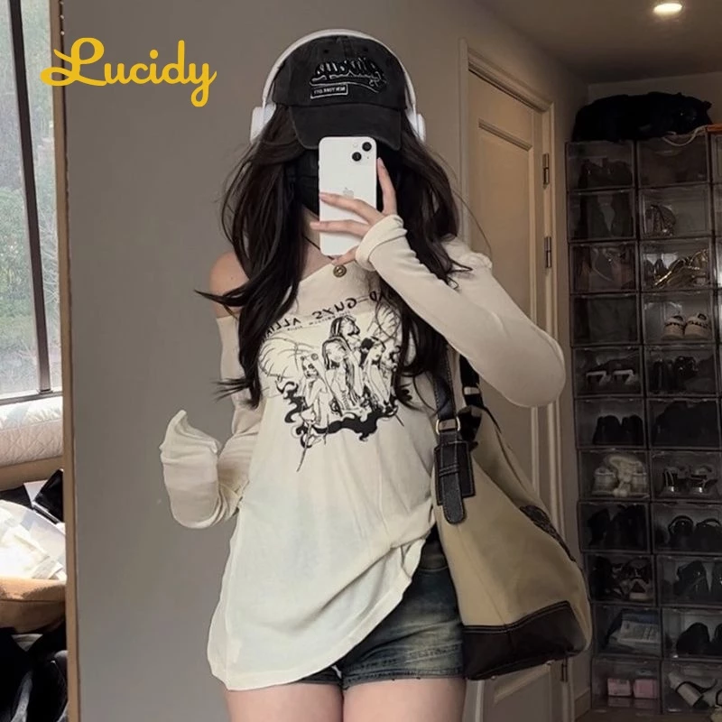 Lucidy croptop áo áocroptop Thả lỏng Thoải mái A29J275