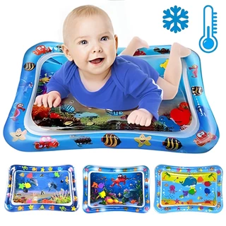 BABY INFANT INFLATABLE WATER PLAY MAT TUMMY TIME CUSHION PATTED PLAYMAT STIMULATION GROWTH