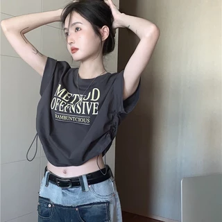 RUICHE  áo phông áo thun nữ croptop baby tee Thời trang hàn quốc 080930  Phong cách Cái mới Hàn Quốc Beautiful A29J29L 36Z230909