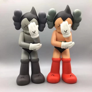 37cm mand kaws mighty atom astroboytetsuwan atom bộ sưu tập đồ chơi hình pvc